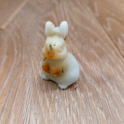 Small Standing rabbit Carvings (approximately 40mm) class=