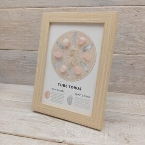 Rose Quartz Tube Torus Frame