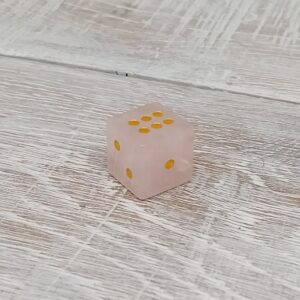 Rose Quartz Dice - 15mm