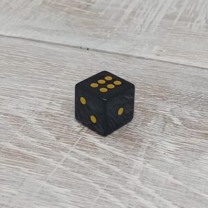 Black Obsidian Dice - 15mm