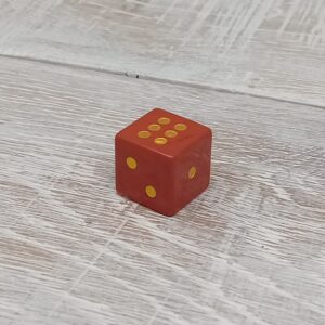 Red Jasper Dice - 15mm