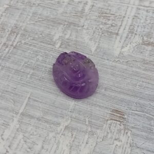 Amethyst Mini Ganesha Token - 15mm