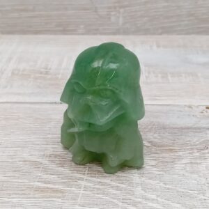 Green Aventurine Vader Carving - 55mm