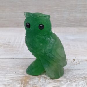 Green Fluorite Owl - 70mm