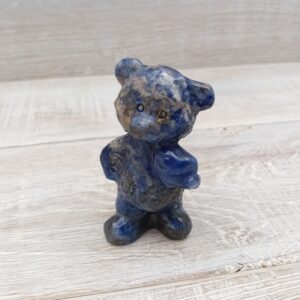 Sodalite Teddy Bear - 75mm
