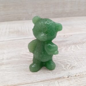 Green Aventurine Teddy Bear - 75mm
