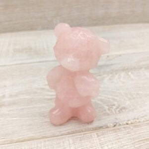 Rose Quartz Teddy Bear - 75mm