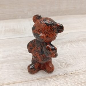 Mahogany Obsidian Teddy Bear - 75mm